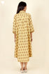 Khaadi Cotton Mustard Dress in Floral Block Print