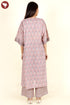 Mulmul Cotton Dress In Floral Block Print