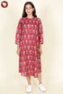 Lyocell Dress In Floral Block Print