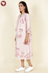Khaadi Cotton Striped Dress In Block Print