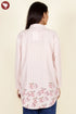 Khaadi Cotton Soft Blush Striped Top In Block Print
