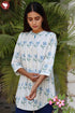 Khaadi Stripe Cotton Top in Block Print