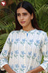 Khaadi Stripe Cotton Top in Block Print