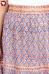 Cambric Cotton Long Skirt In Block Print