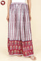 Mulmul Cotton Long Skirt In Block Print