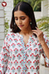 Cambric Cotton Top In Block Print