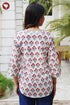 Cambric Cotton Top In Block Print