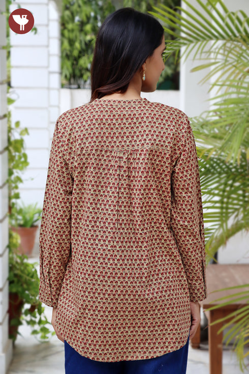 Cambric Cotton Top in Screen Print