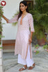 Mulmul Cotton Kurta In Block Print