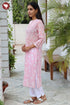 Mul Mul Cotton Kurta in Block Print