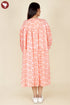 Mulmul Cotton Tiered Dress in Block Print