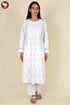 Cambric Cotton Chikankari Embroidery Kurta