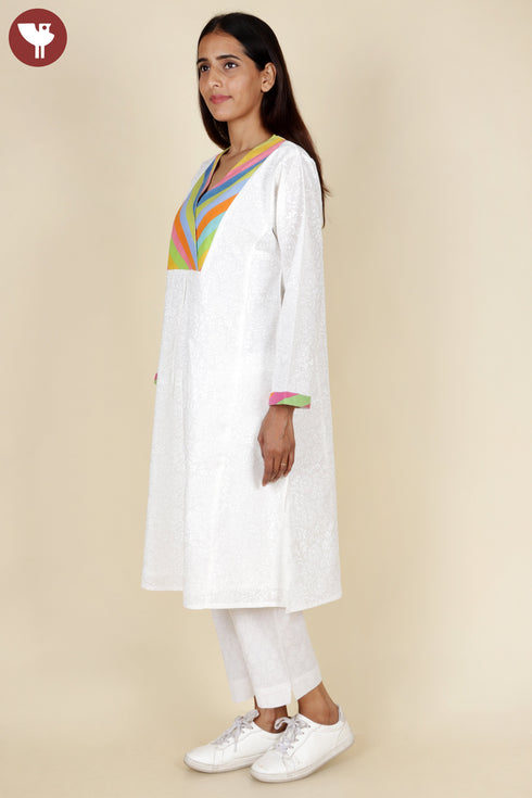 Cambric Cotton White Top