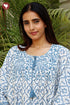 Cambric Cotton Peasant Top In Floral Print