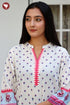 Cotton Stripe Top in Floral Block Print