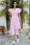 Cambric Cotton Dress in Hand Screen Print