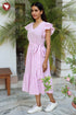 Cambric Cotton Dress in Hand Screen Print