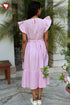 Cambric Cotton Dress in Hand Screen Print