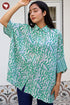 MulMul Cotton Top In Floral Block Print