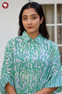 MulMul Cotton Top In Floral Block Print