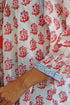 Mul Mul Cotton Top In Floral Block Print