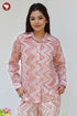 Mul Mul Cotton Top in Zig Zag Block Print