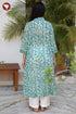Mulmul Cotton Kurta In Floral Block Print