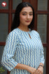 Cambric Cotton Co-Ord Set In Stripe Block Print