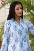 Cambric Cotton Kurta In Floral Block Print