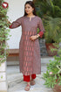 Cambric Cotton Kurta In Floral Block Print