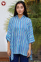 MulMul Cotton Shirt Top in Stripe Block Print