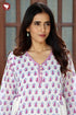 Mul Mul Cotton Dress In Block Print