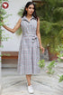 Cambric Cotton Dress in Hand Screen Print