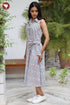 Cambric Cotton Dress in Hand Screen Print