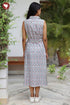 Cambric Cotton Dress in Hand Screen Print