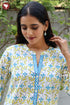 Cambric Cotton Top In Block Print