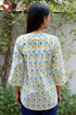 Cambric Cotton Top In Block Print