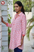 Cambric Cotton Top In Block Print