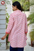 Cambric Cotton Top In Block Print