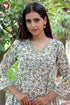 Mul Mul Cotton Dress In Floral Block Print