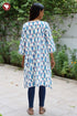 Cambric Cotton Top in Block Print
