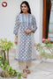 Cambric Cotton Kurta In Floral Block Print