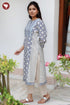 Cambric Cotton Kurta In Floral Block Print