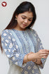 Cambric Cotton Kurta In Floral Block Print