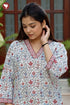 Cambric Cotton White Straight V-Neck Kurta