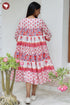 MulMul Cotton Tiered Dress in Floral Block Print