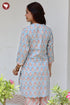 Cambric Cotton Kurta In Floral Block Print