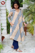 Cambric Cotton Oreb Top in Geometric Floral Block Print