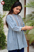 Cambric Cotton Top In Block Print