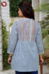 Cambric Cotton Top In Block Print